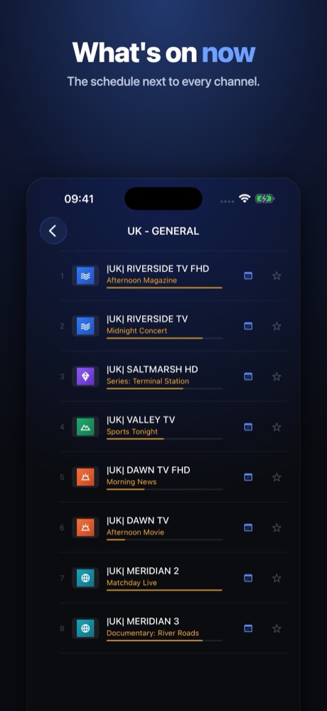 What's on now: the schedule next to every channel
